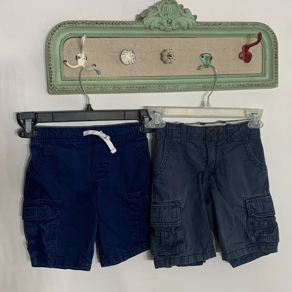 Bundle of 2 toddler boy casual shirt blue size 5